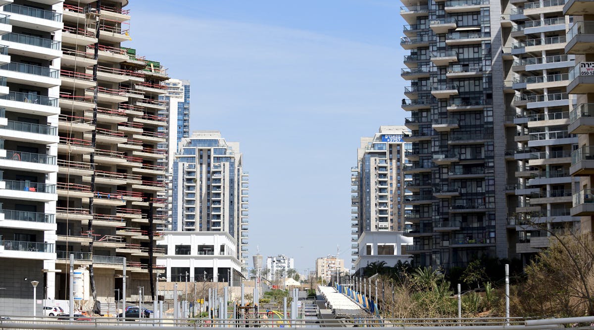 Ir Yamim neighborhood in the costal city of Netanya