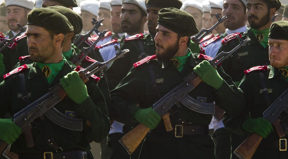 Members of Iran's Revolutionary Guards