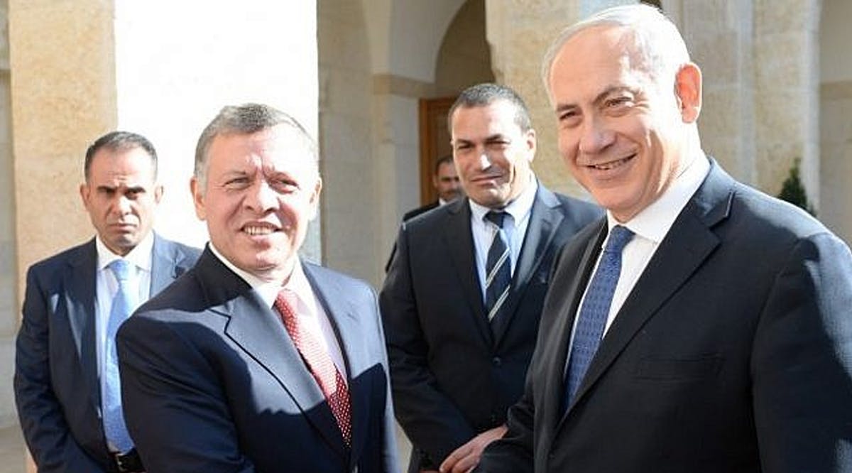 Prime Minister Benjamin Netanyahu meets with Jordanian King Abdullah II in Jordan