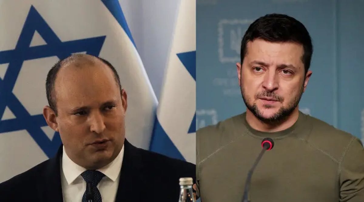 Israeli Prime Minister Naftali Bennett, Ukrainian President Volodymyr Zelensky