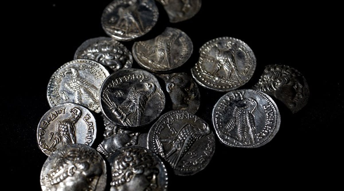 A small hoard of 15 silver coins, dated to the days leading up to the Maccabean Revolt