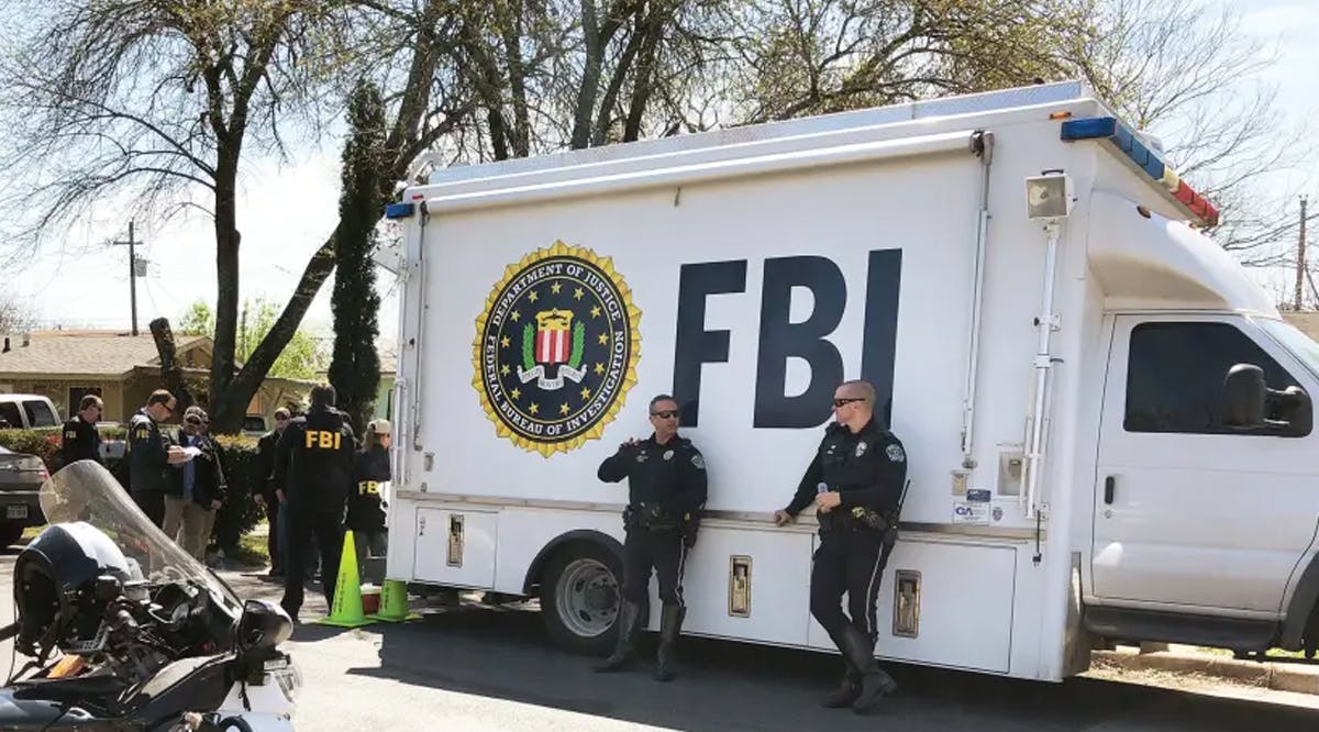 FBI van in Texas