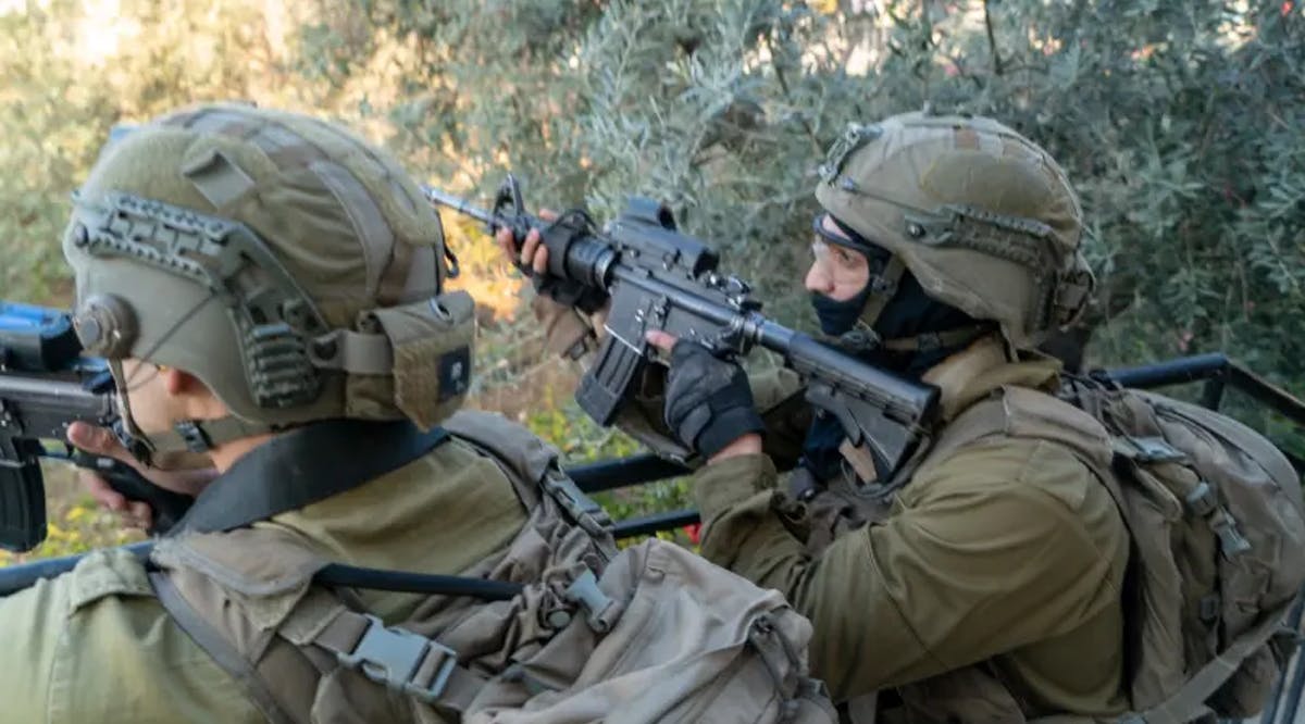 IDF soldiers during a raid on Jenin