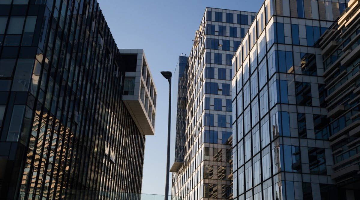 high-tech office buildings in Herzliya Pituach, Israel