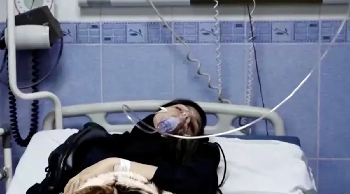 A young woman lies in hospital after reports of poisoning