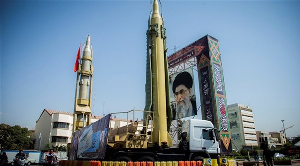 Iranian missile display in Tehran