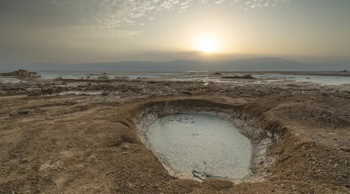 A SInkhole Near the Dead Sea