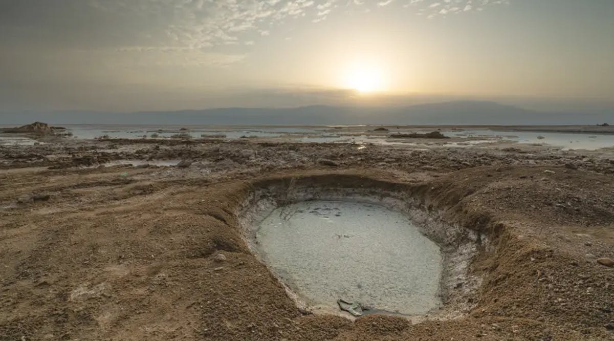 A SInkhole Near the Dead Sea