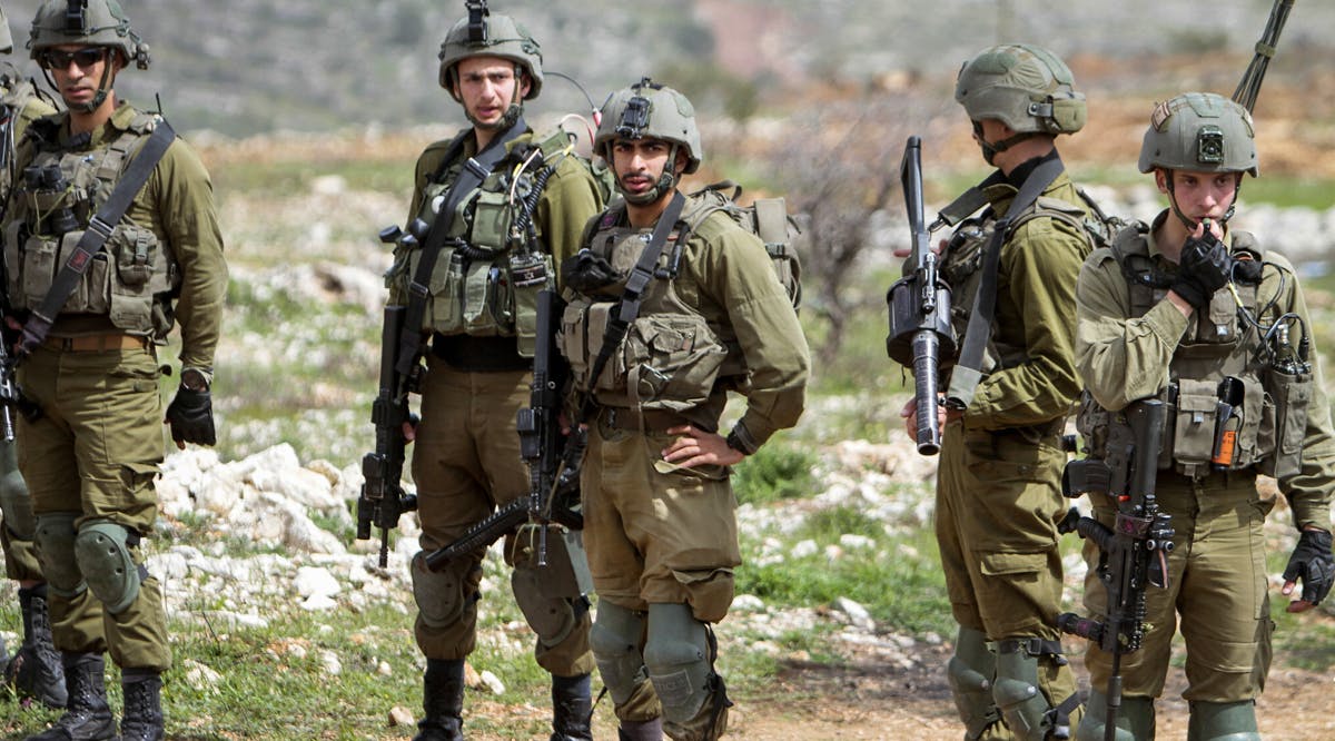 Israeli soldiers in the West Bank