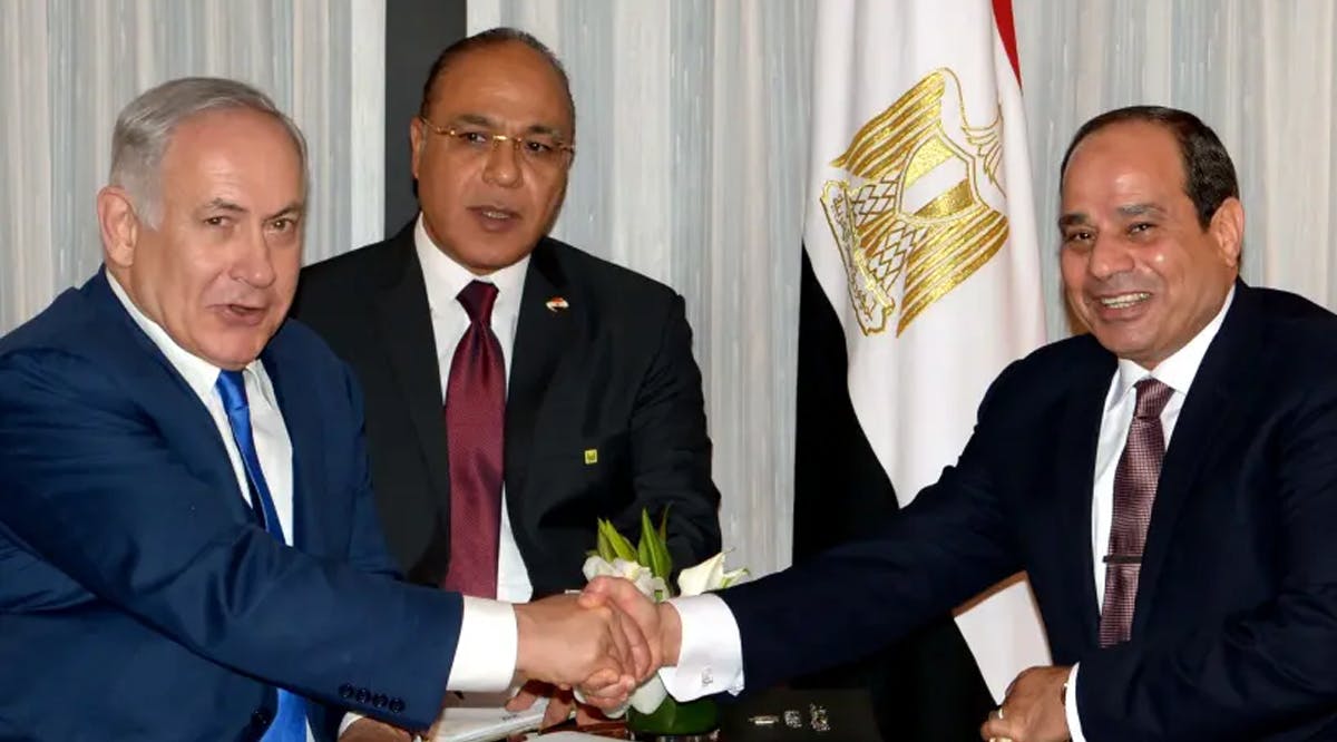 Prime Minister Benjamin Netanyahu meets with Egyptian President al-Sisi