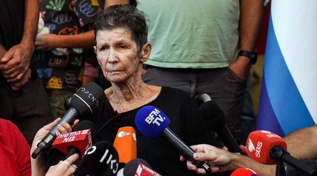 Yocheved Lifshitz, 85, an Israeli grandmother who was held hostage in Gaza