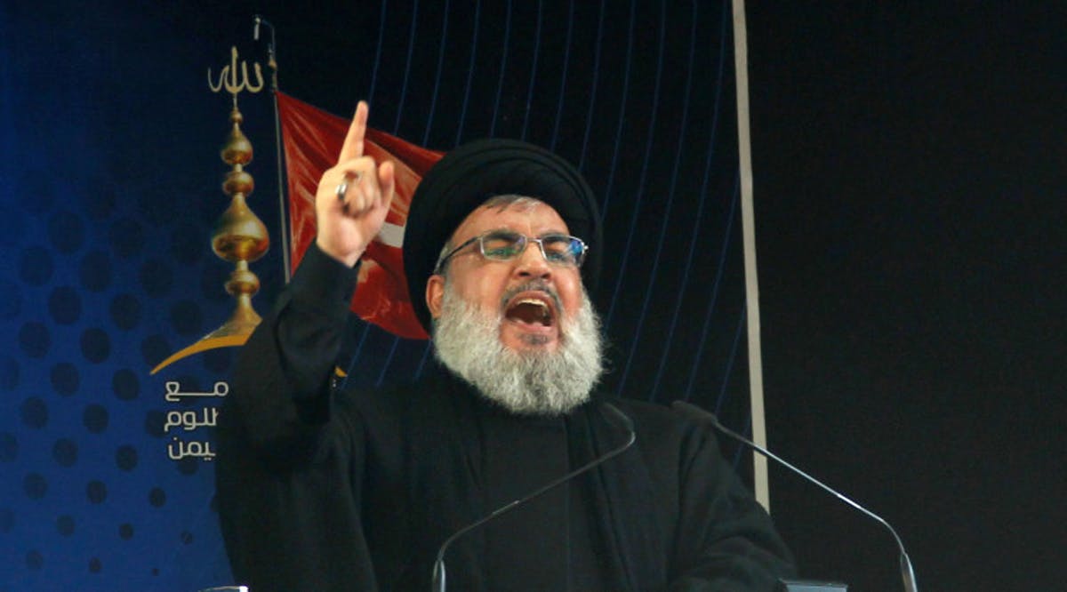 Lebanon's Hezbollah leader Sayyed Hassan Nasrallah