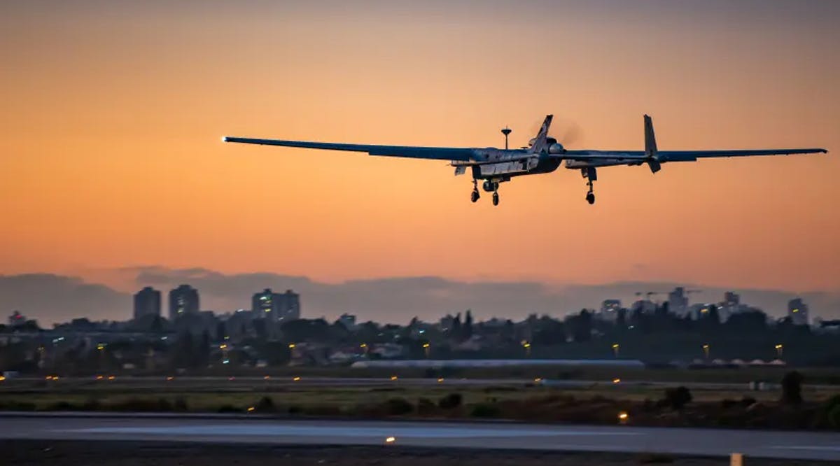 A large Israel Air Force drone