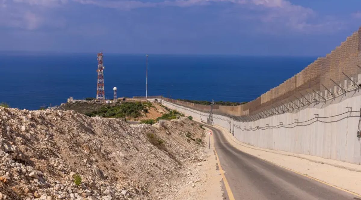 Rosh Hanikra, at the border between Israel and Lebanon