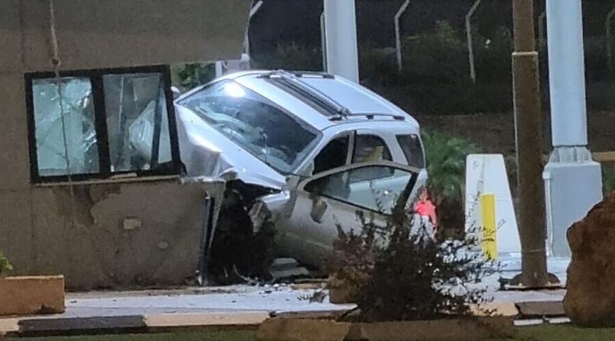 The Te’enim Checkpoint in the West Bank after a Palestinian teen rammed a guard and was shot