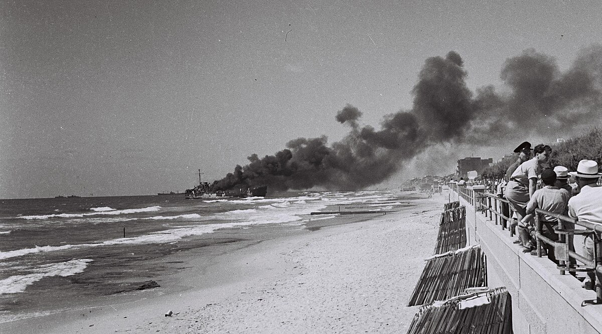 The shelling and burning of the Etzel's Altalena ship