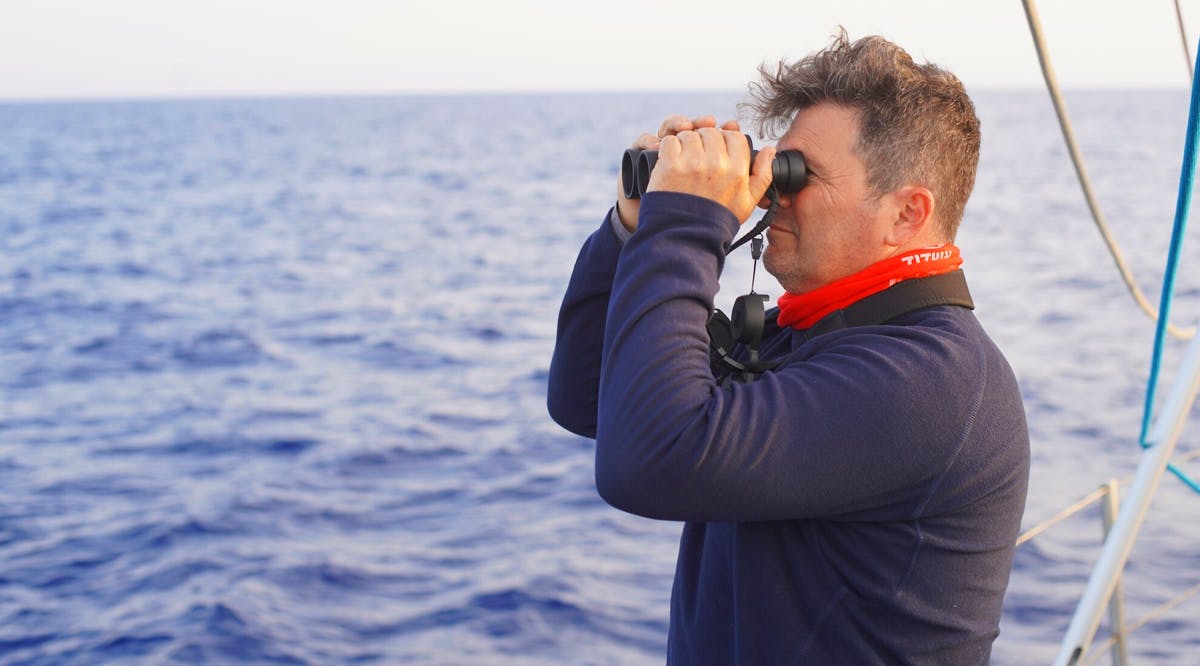 Dr. Aviad Scheinin, director of the Marine Apex Predator Lab at the Morris Kahn Marine Research Station at the Haifa University Charny School of Marine Sciences