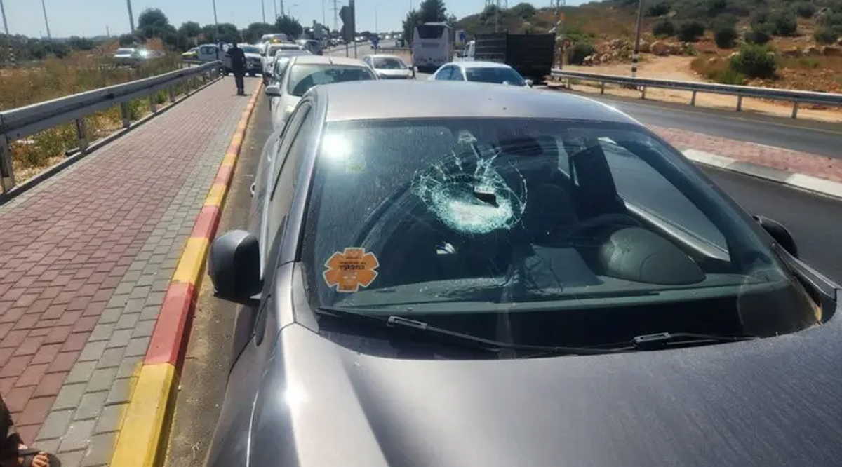 The damaged cars at the intersection