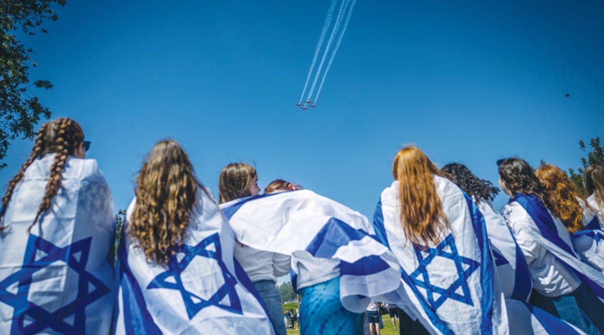 Air show in the skies of Jerusalem on Independence Day