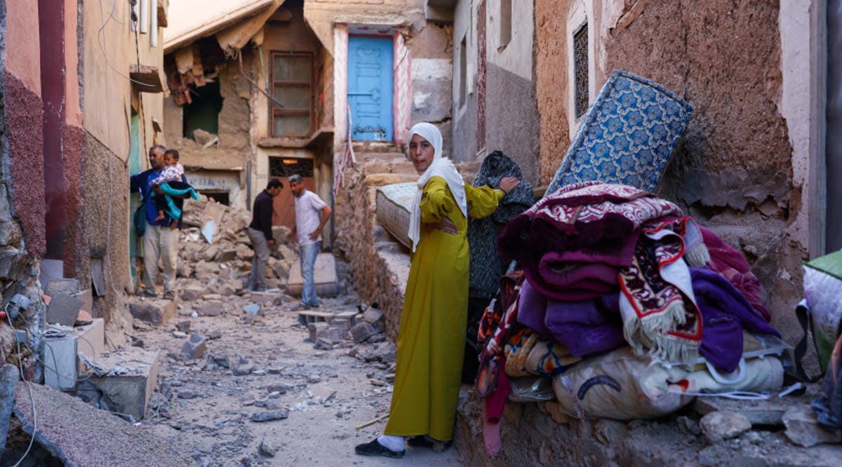 The aftermath of a deadly earthquake in Moulay Brahim
