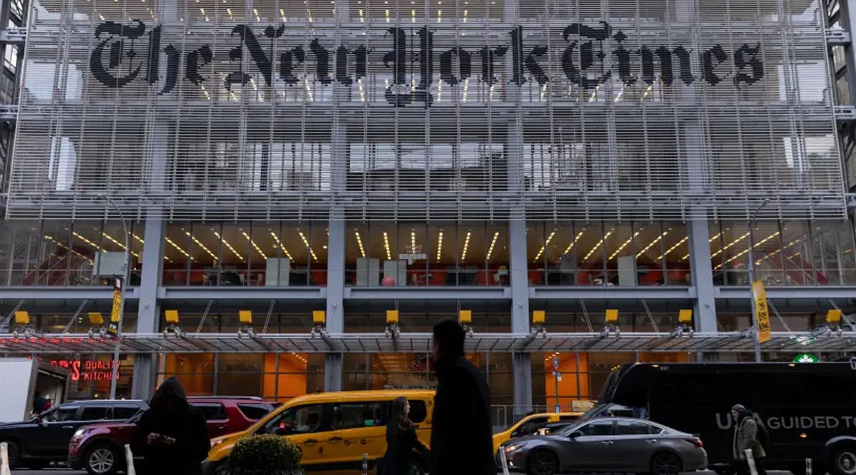 New York Times building in Manhattan, New York