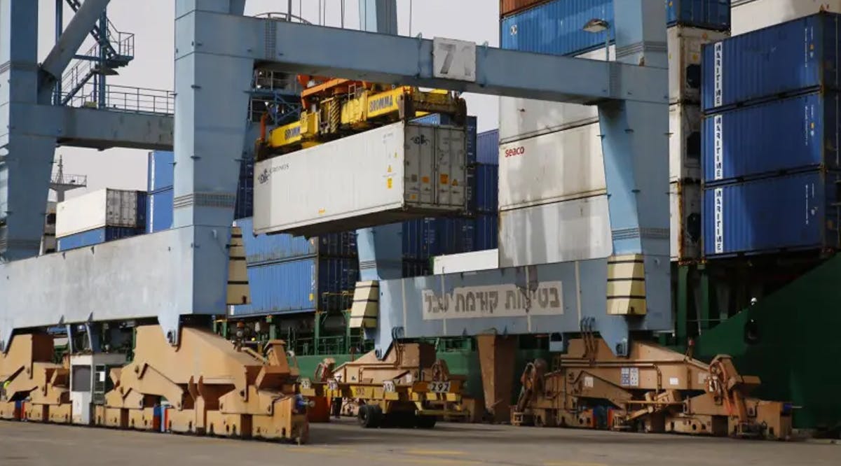 Shipment arrives at Ashdod Port