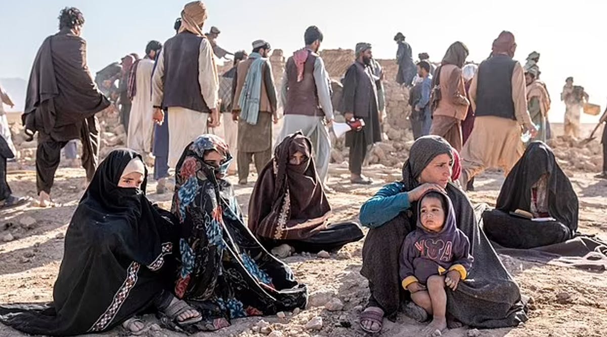 Many women died in the quake as they were afraid of what may happen if they left their homes without their hijabs