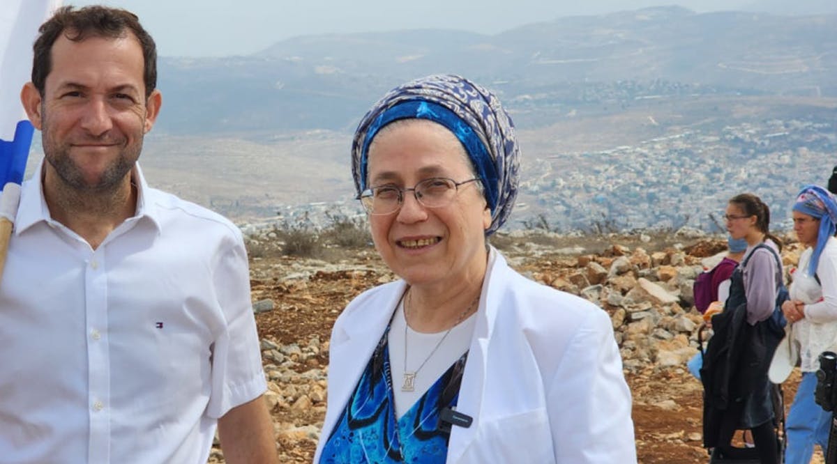 Samaria Regional Council head Yossi Dagan and Settlement and National Missions Minister Orit Struck