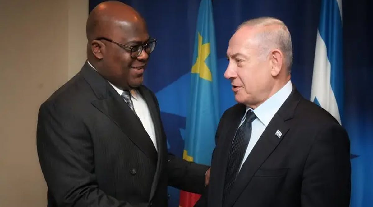 Prime Minister Benjamin Netanyahu and President Felix Tshisekedi of the Democratic Republic of the Congo