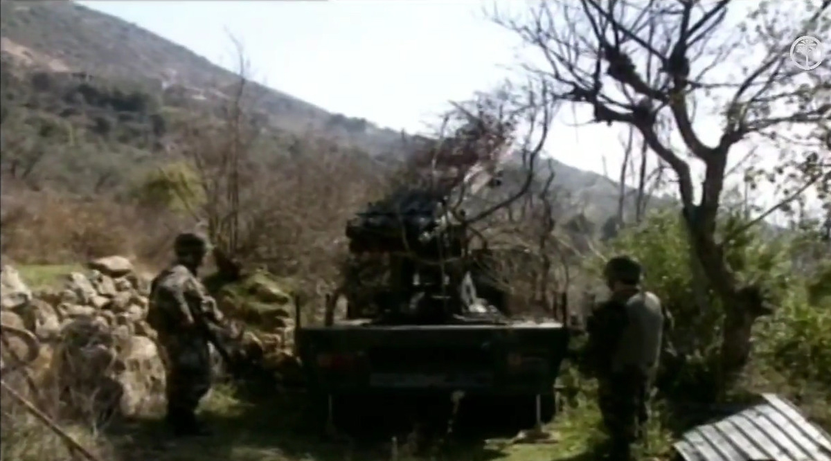 Hezbollah fired a barrage of rockets 