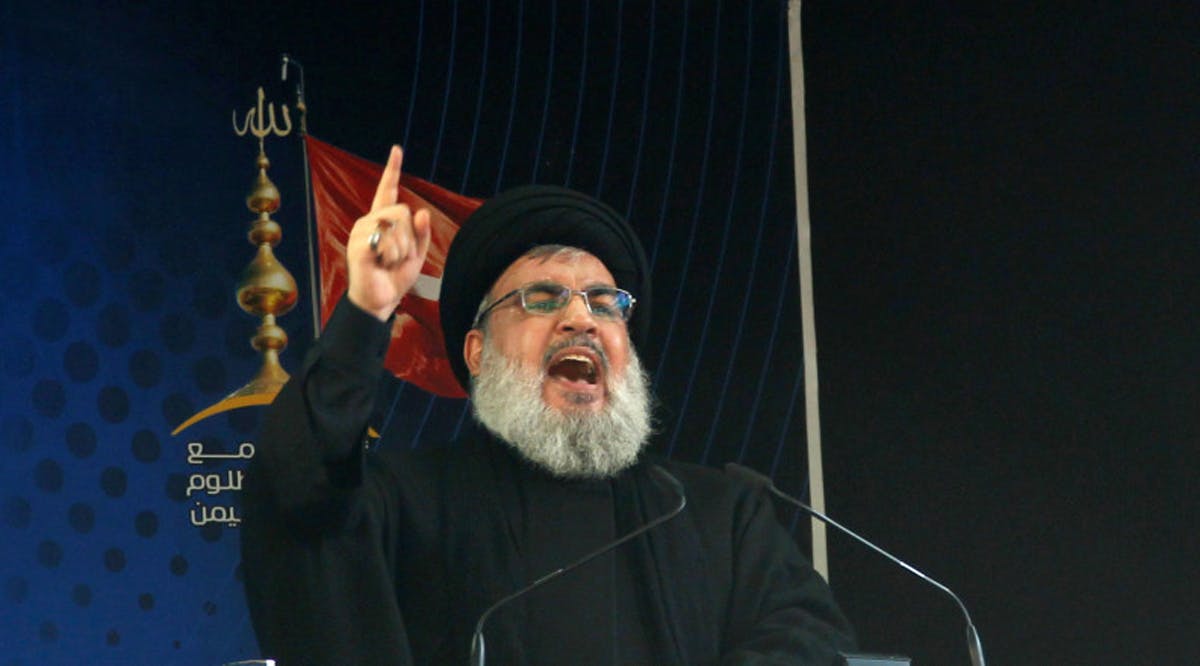 Lebanon's Hezbollah leader Sayyed Hassan Nasrallah