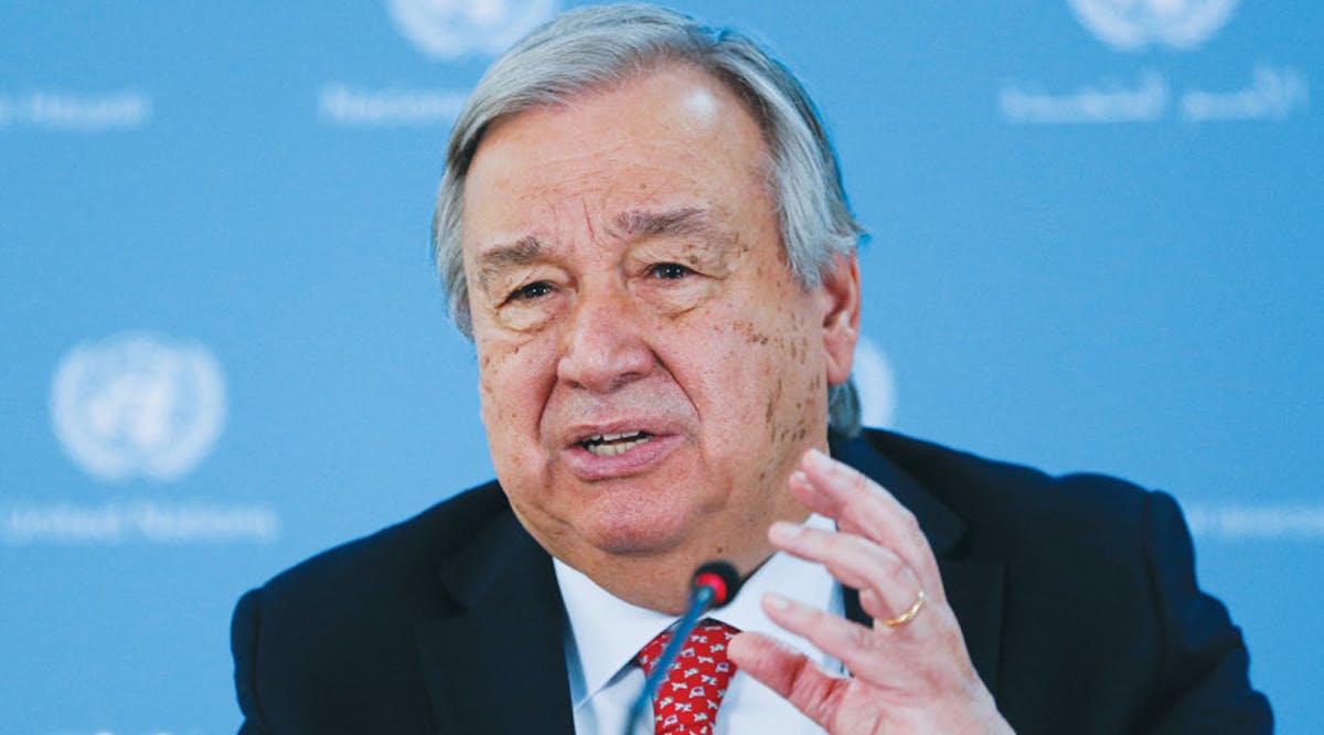 Un Secretary-General Antonio Guterres