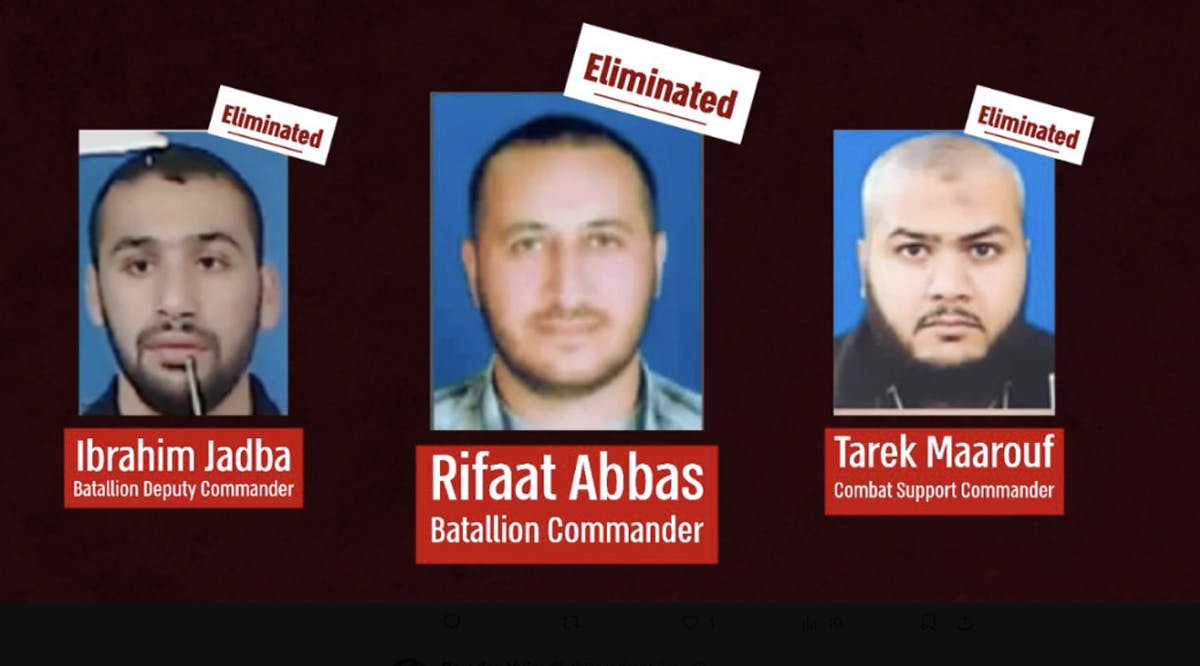 Three Hamas operatives killed by Israeli forces
