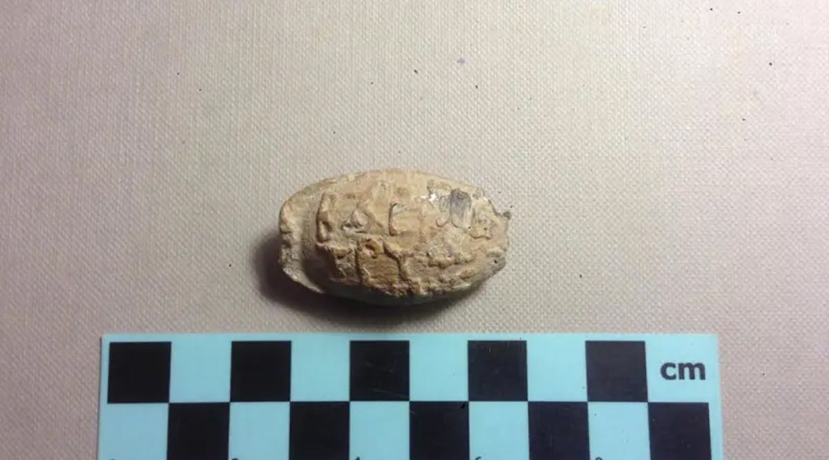 3cm. lead projectile discovered at a South Hebron Hills archaeological site