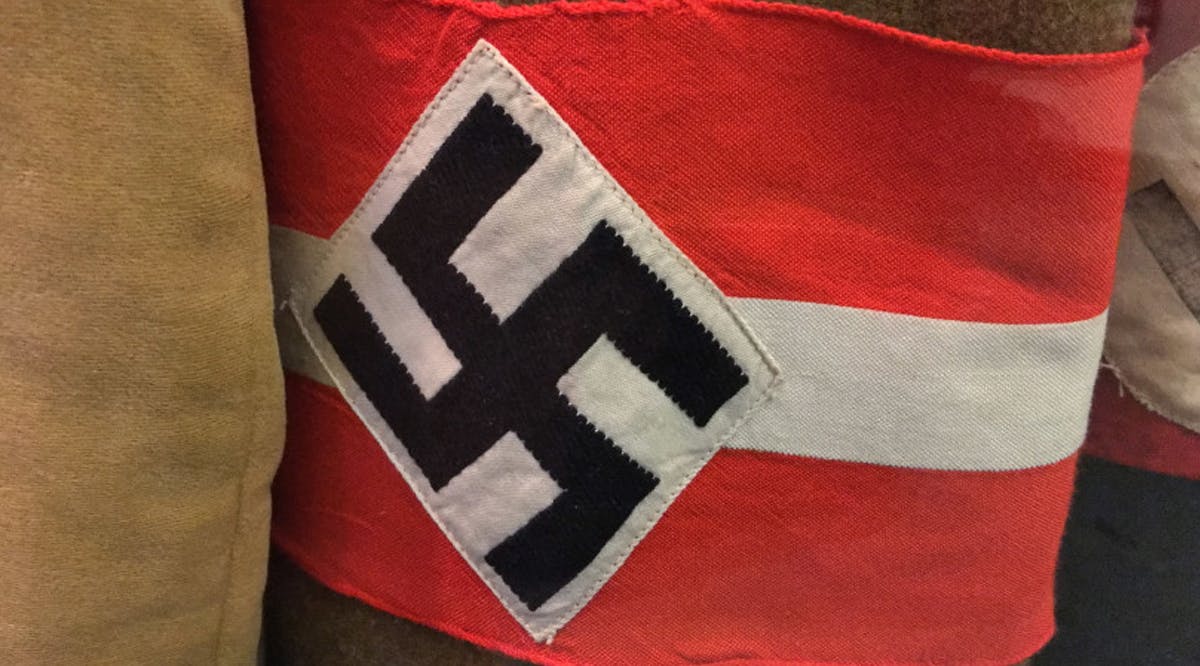 A Nazi armband with a swastika