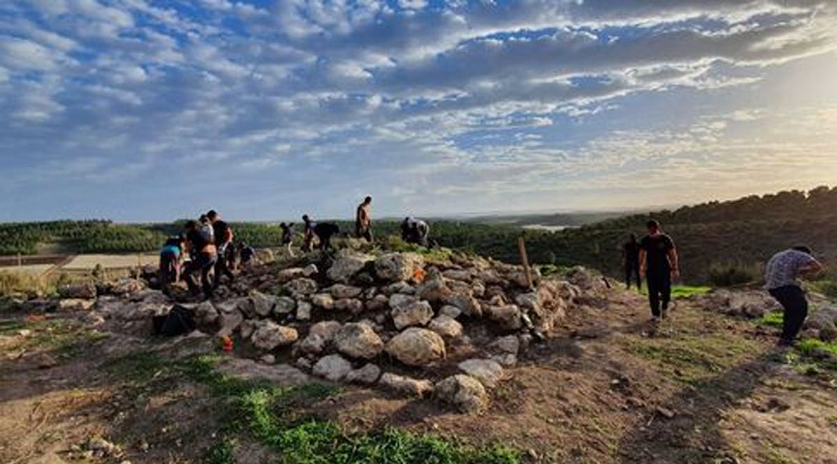 Excavation work on the site