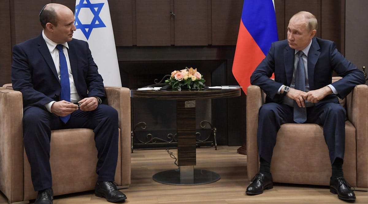Prime Minister Naftali Bennett meets with Russian President Vladimir Putin