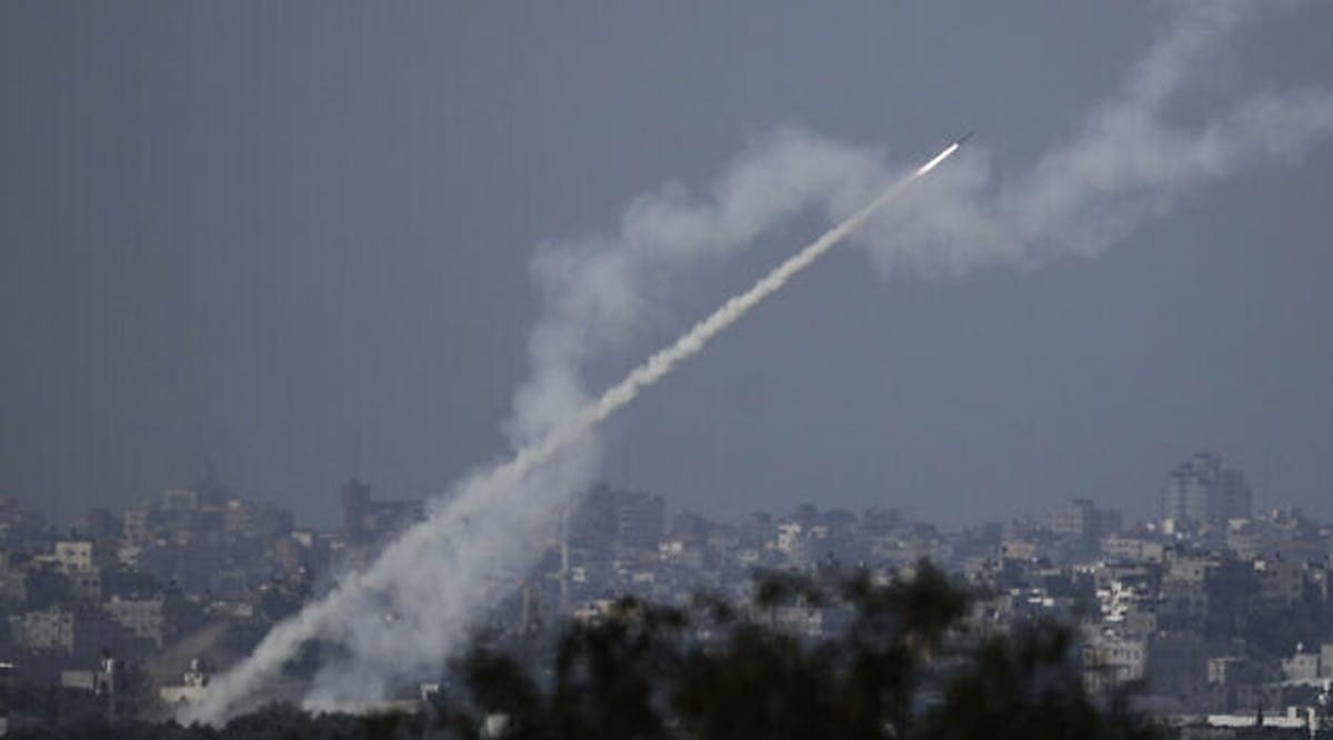 Rockets are fired toward Israel from the Gaza Strip