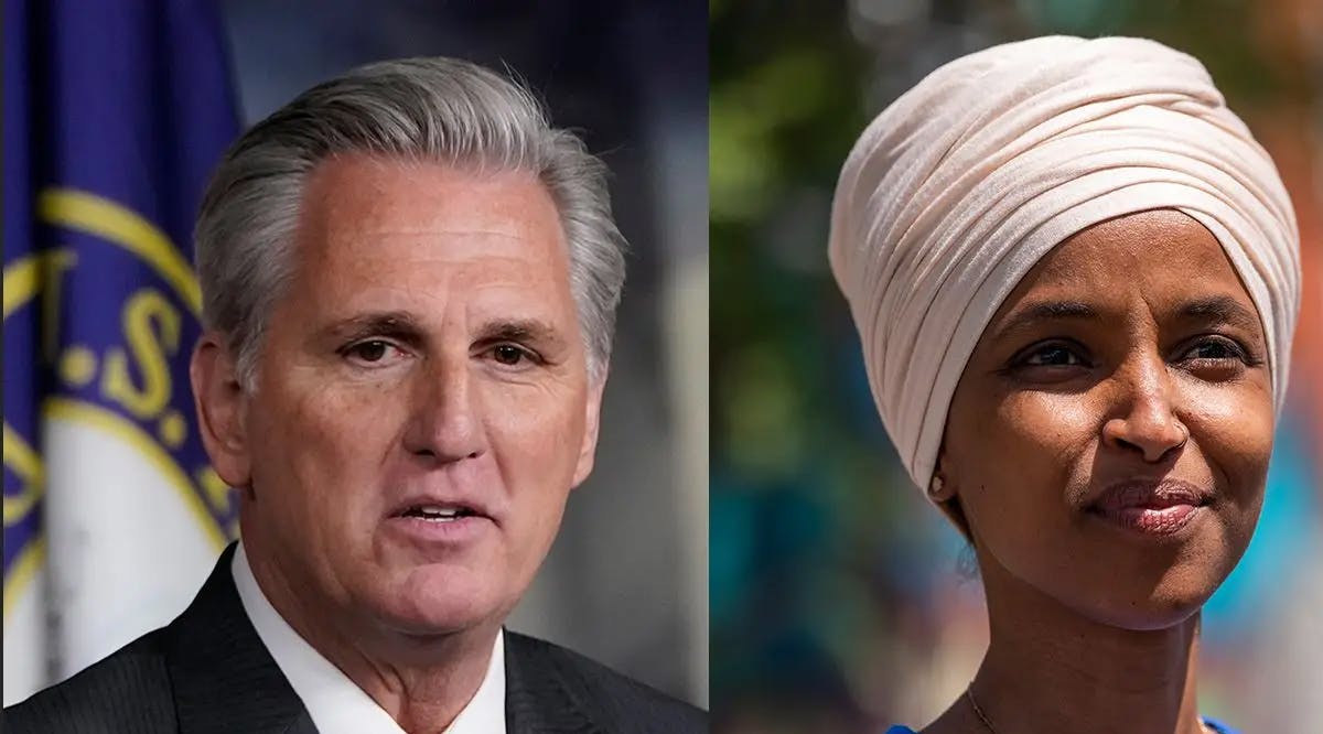 Kevin McCarthy   Ilhan Omar