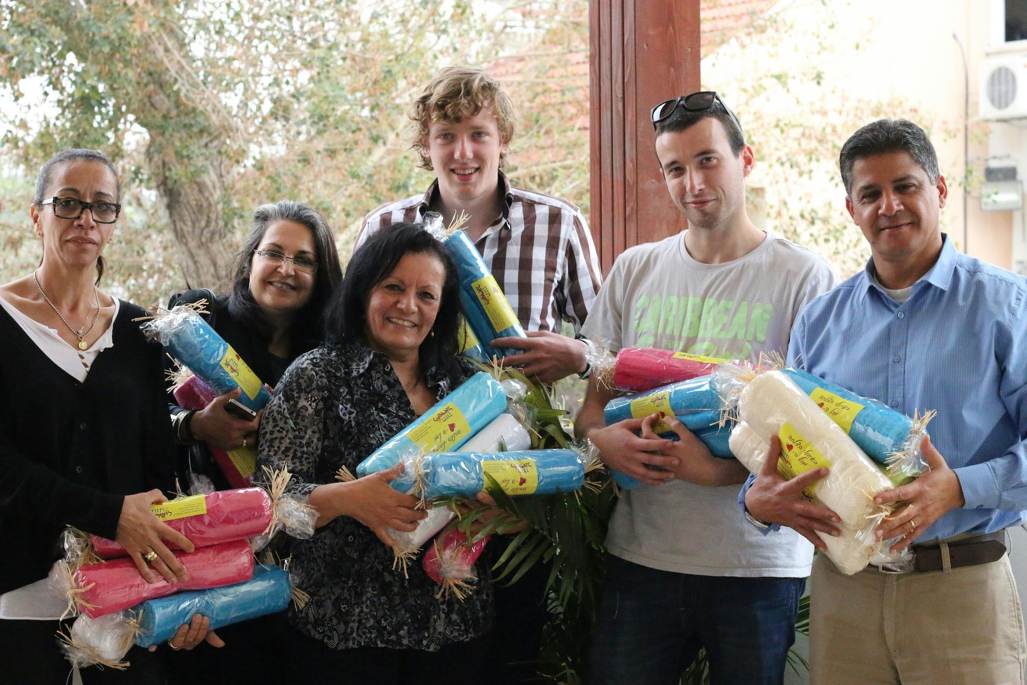 Towels for children at risk at a foster home