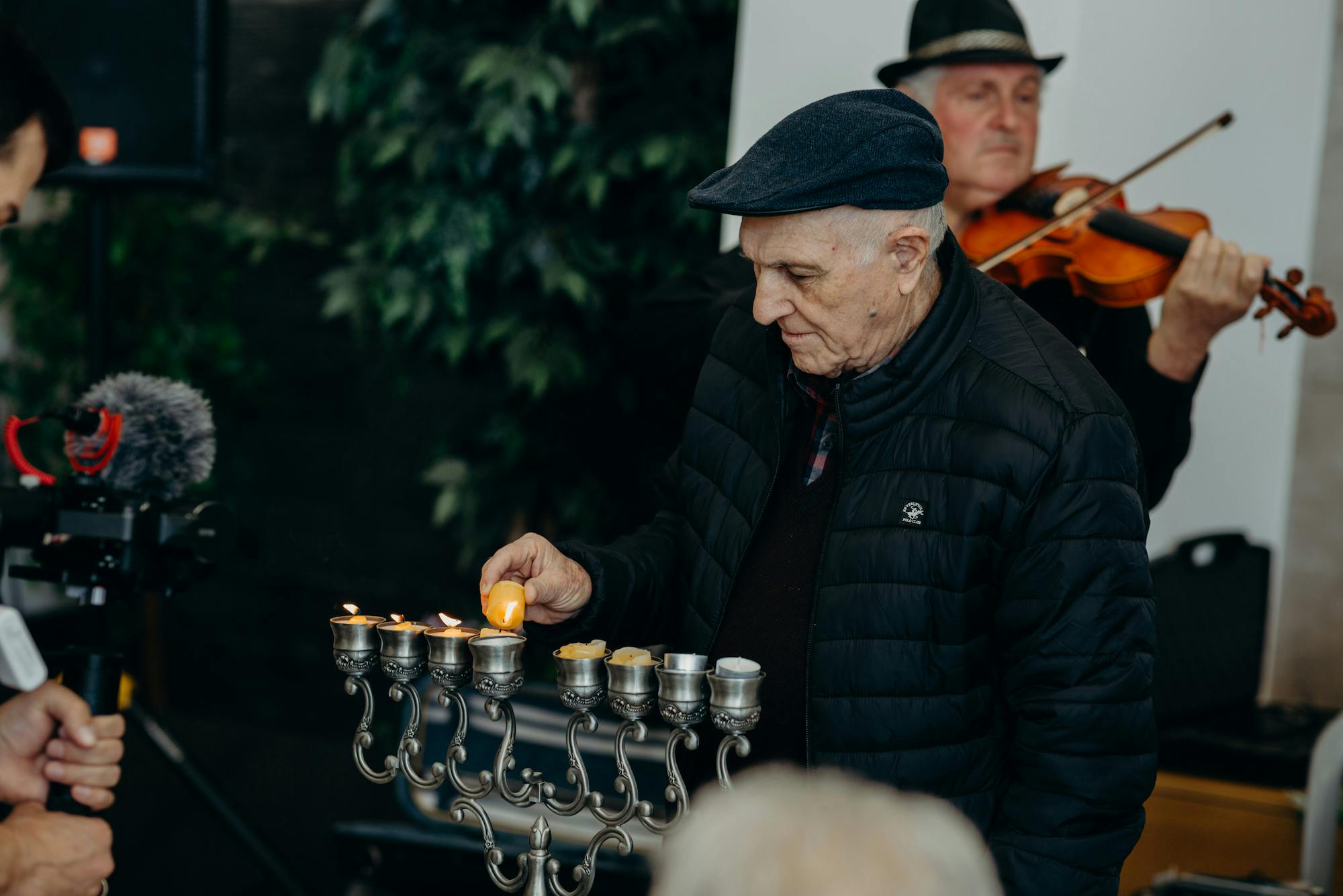 Celebrating Hanukkah with Holocaust Survivors