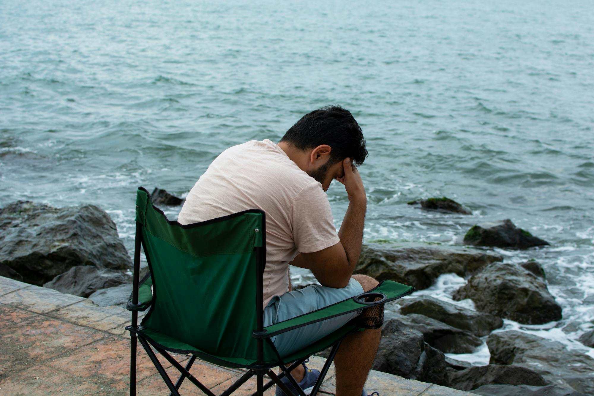 Man by Beach