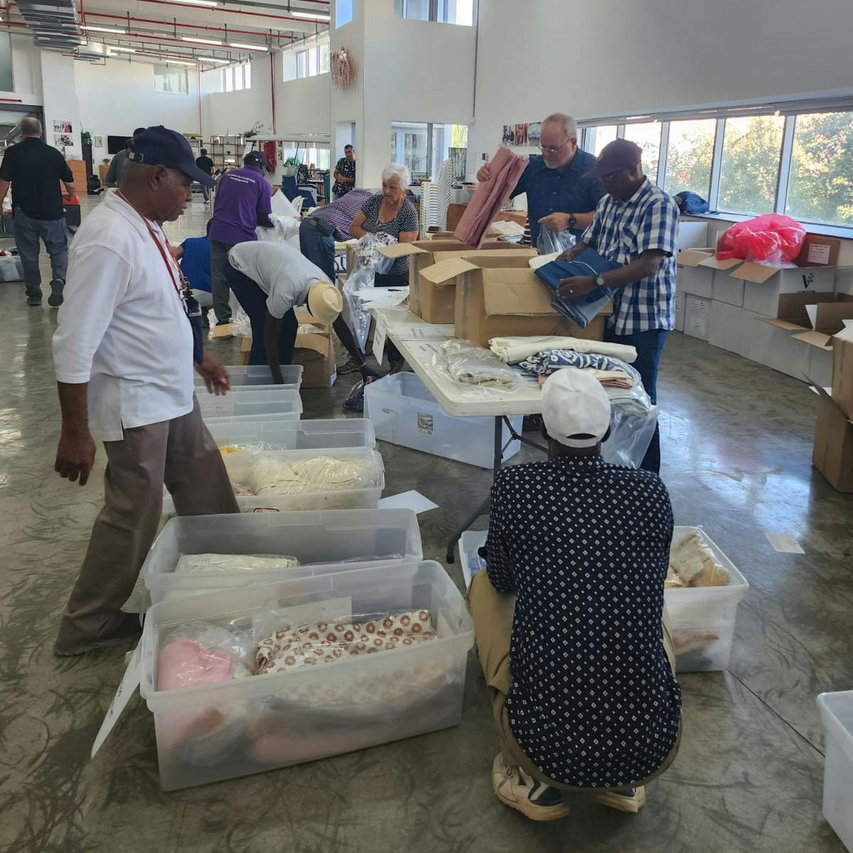 Volunteers at the Millennium Center