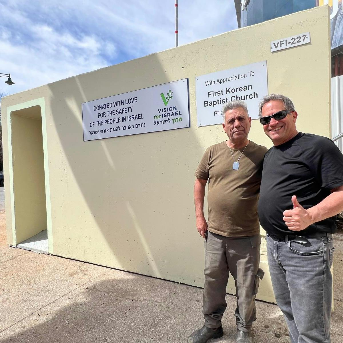 Barry with bomb shelter in the north