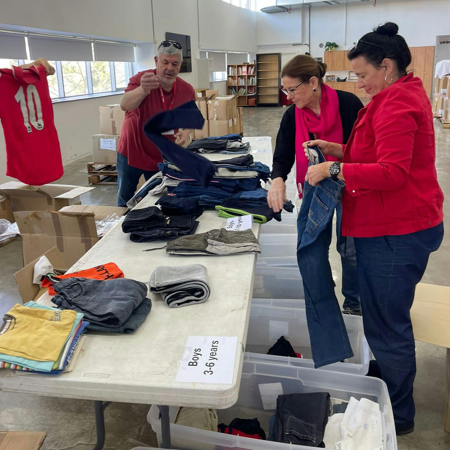 Volunteers at the Millennium Center