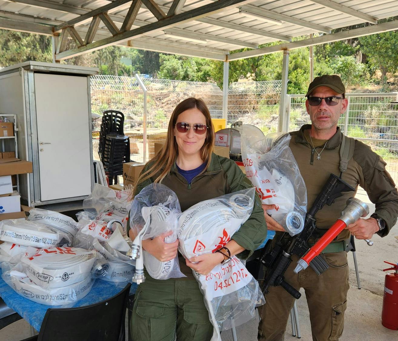 Equipamiento de Lucha Contra incendios Entregados al Kibutz Gonen