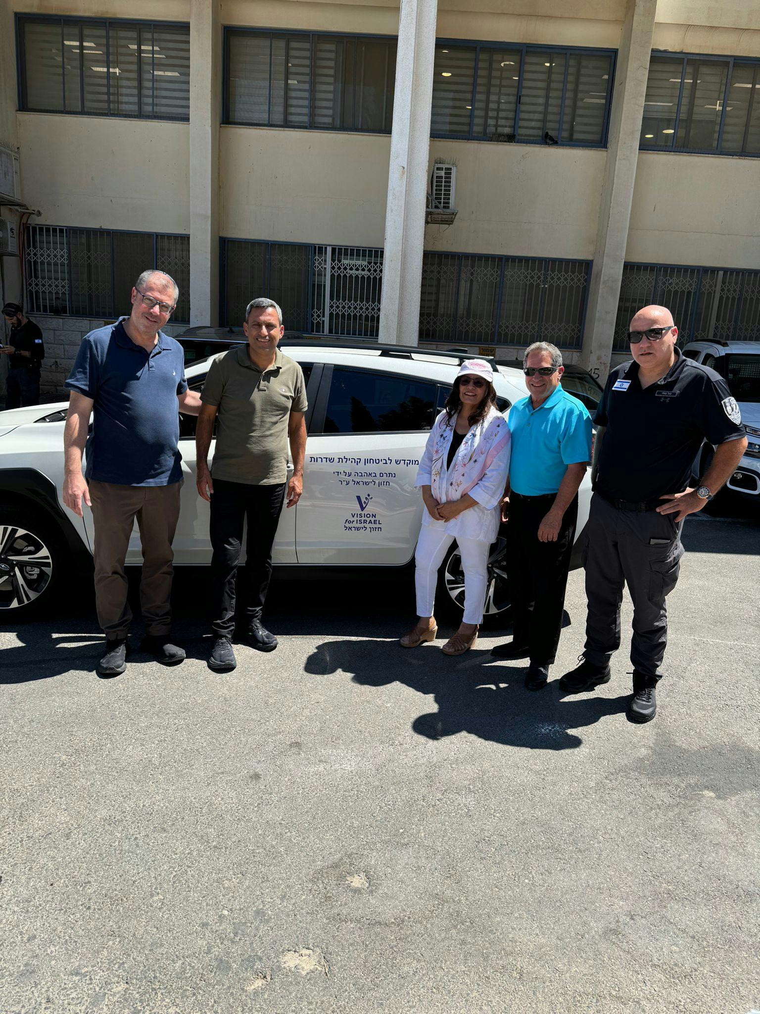 Vehículo de la Policía Municipal de Sderot