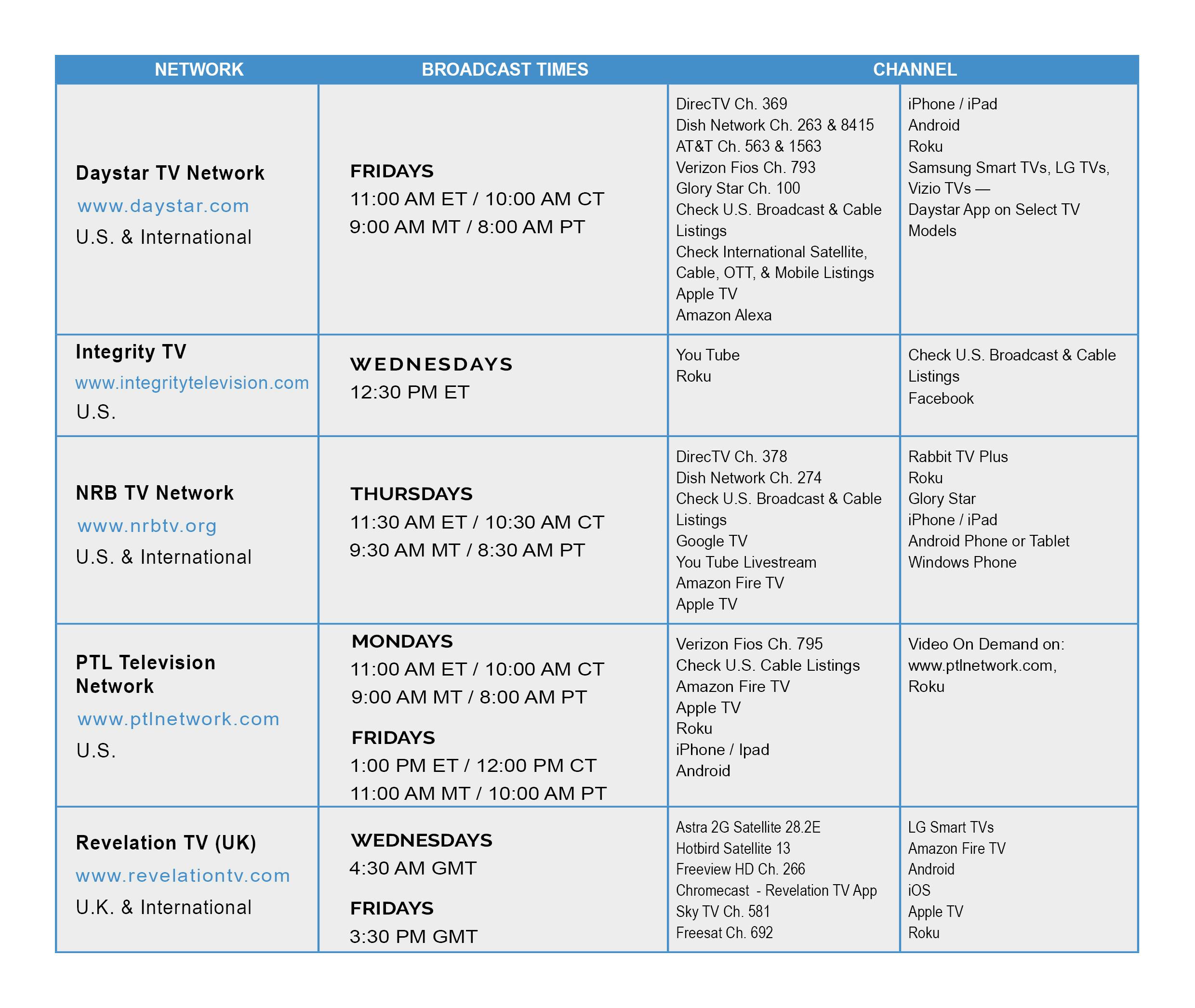 TV Schedule