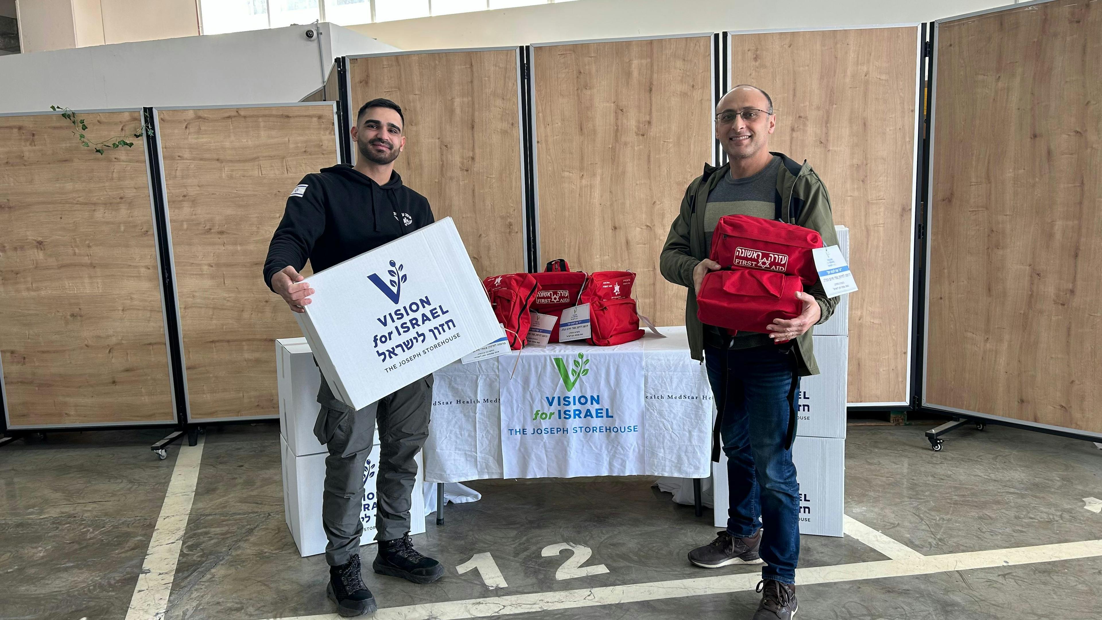 Medic bags delivered to communities in the Galilee