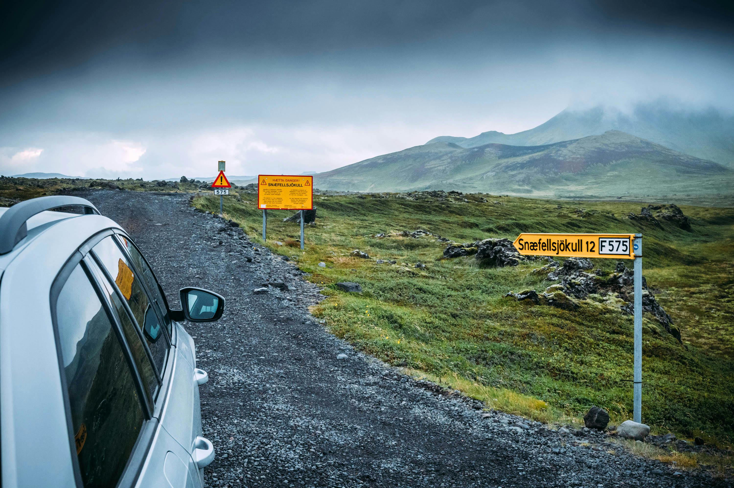 Piste, Auto, Nationalpark Snaefellsjökull, Island